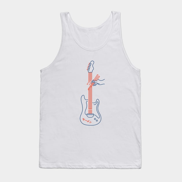 Guitar Ramen Tank Top by VEKTORKITA